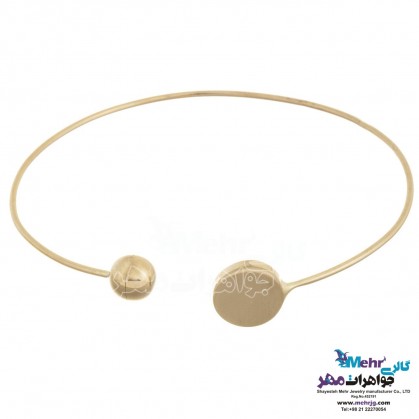 Gold Bangle Bracelet - Geometric Design-MB0646